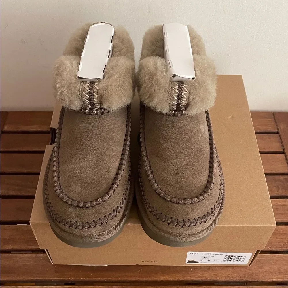 UGG Classic Ultra Mini Alpine Booties Hickory USA Women Size 6/UK 4/EU 37